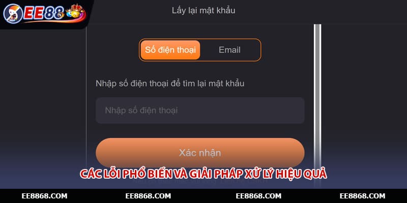 Các lỗi phổ biến và giải pháp xử lý hiệu quả